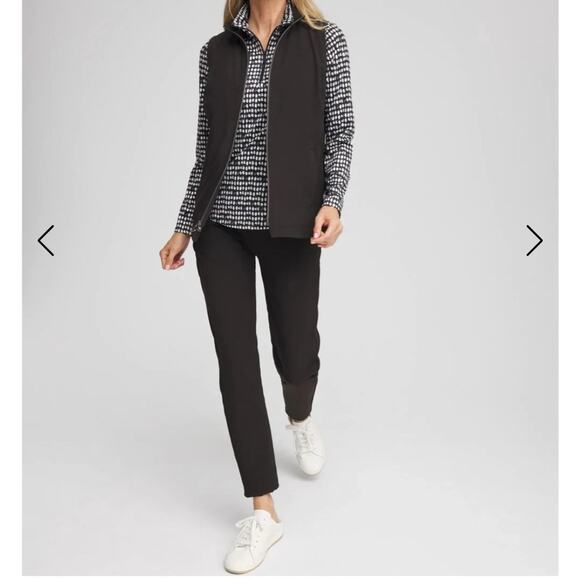 Chico's Zenergy NWT Size 3 Large/XL Black Long Travel Vest MSRP $109 - Picture 3 of 12